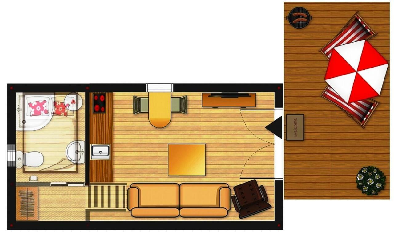 Tiny House Olivia Lägenhet Liptovský Hrádok Exteriör bild